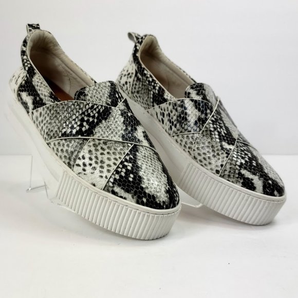 Halogen Shoes - HALOGEN sneak print platform sneakers black Sz 7.5